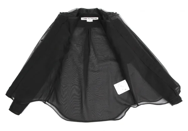 コムデギャルソンCOMME des GARCONS チュール3重レイヤードブラウス