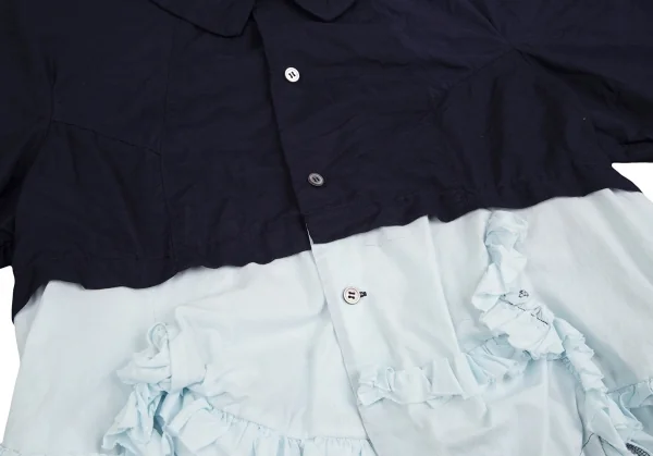 COMME des GARCONS Frill Switching Dyed Long Sleeve Blouse K-130269_013