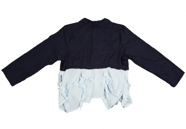 COMME des GARCONS Frill Switching Dyed Long Sleeve Blouse K-130269_016