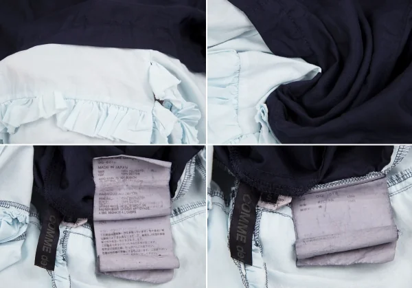 COMME des GARCONS Frill Switching Dyed Long Sleeve Blouse K-130269_018