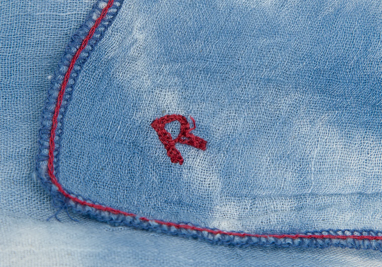 45Rpm  スカーフ 45rpm 45R 染めガーゼ地スカーフ 青 | DCブランド古着通販プレイフル