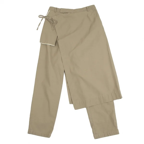 RISMAT by Y's Cotton Wrap Design Pants Beige 2 K-130377_001