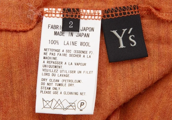 Y's Wool Docking Sleeve Turtleneck T Shirt K-130385_013