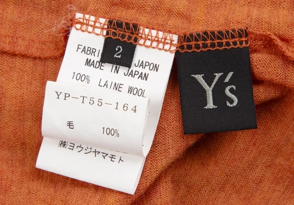 Y's Wool Docking Sleeve Turtleneck T Shirt K-130385_014