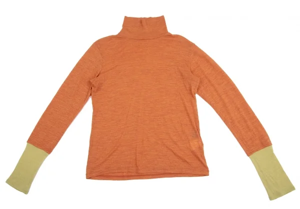 Y's Wool Docking Sleeve Turtleneck T Shirt K-130385_002