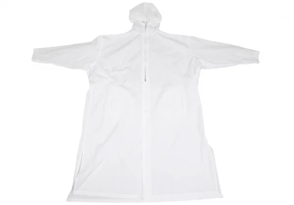 Y's Cotton Broad Message Print Hooded Coat K-130388_002