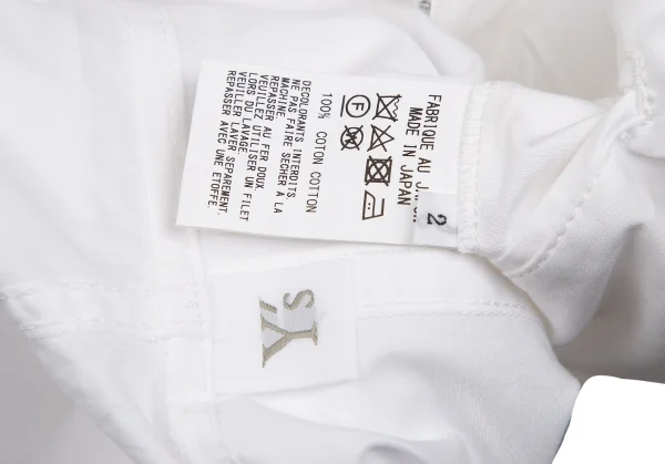 Y's Cotton Broad Message Print Hooded Coat K-130388_018