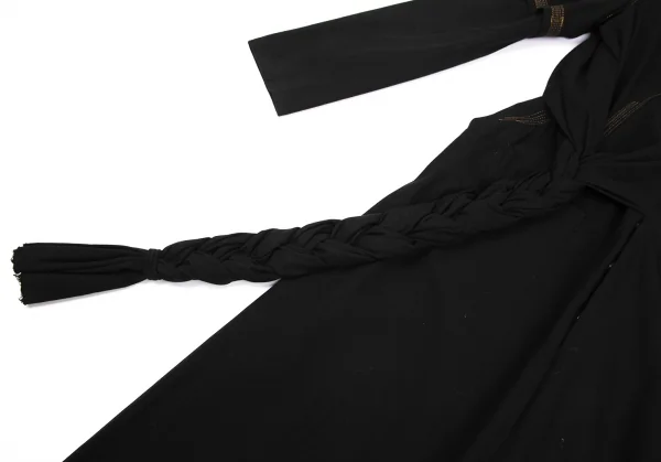 Yohji Yamamoto FEMME Braid Decoration Cotton Dress K-130422_011