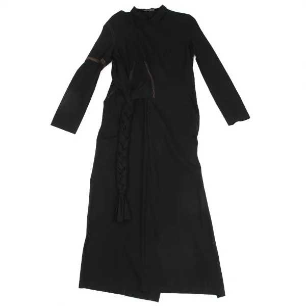 Yohji Yamamoto FEMME Braid Decoration Cotton Dress K-130422_002