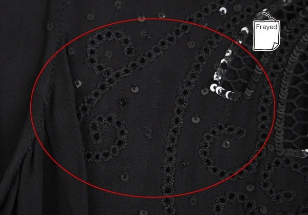 アルマーニ コレッツォーニ ARMANI COLLEZIONI スパンコールシルクノースリーブワンピース 黒38 K-130448_006