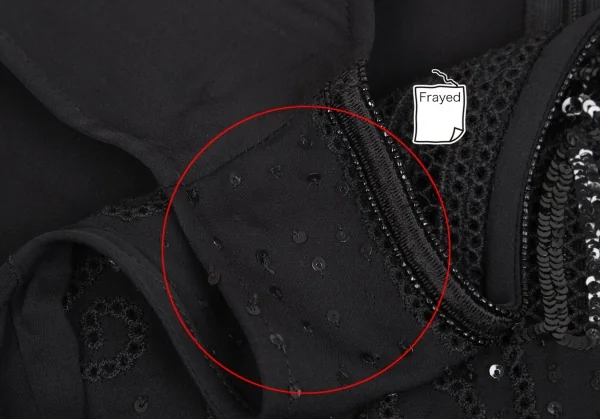 アルマーニ コレッツォーニ ARMANI COLLEZIONI スパンコールシルクノースリーブワンピース 黒38 K-130448_007