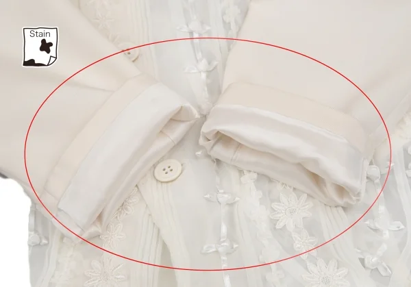 COMME des GARCONS See-Through Ribbon Tape Asymmetry Jacket K-130459_010