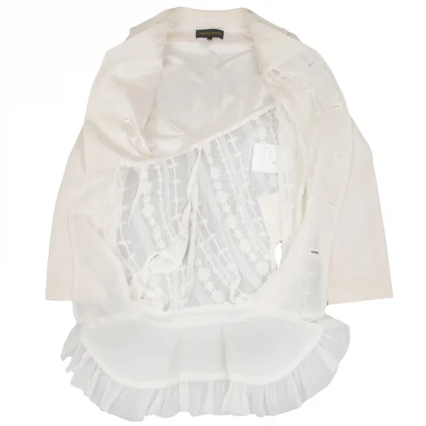 COMME des GARCONS See-Through Ribbon Tape Asymmetry Jacket K-130459_013