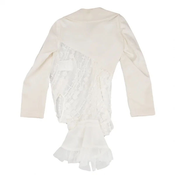 COMME des GARCONS See-Through Ribbon Tape Asymmetry Jacket K-130459_014