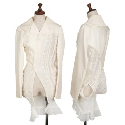 COMME des GARCONS See-Through Ribbon Tape Asymmetry Jacket