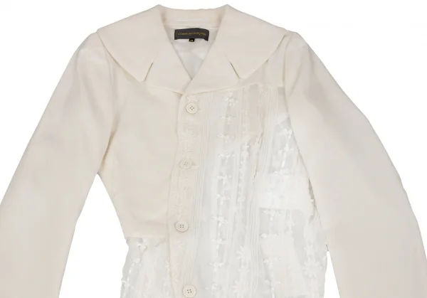 COMME des GARCONS See-Through Ribbon Tape Asymmetry Jacket K-130459_003