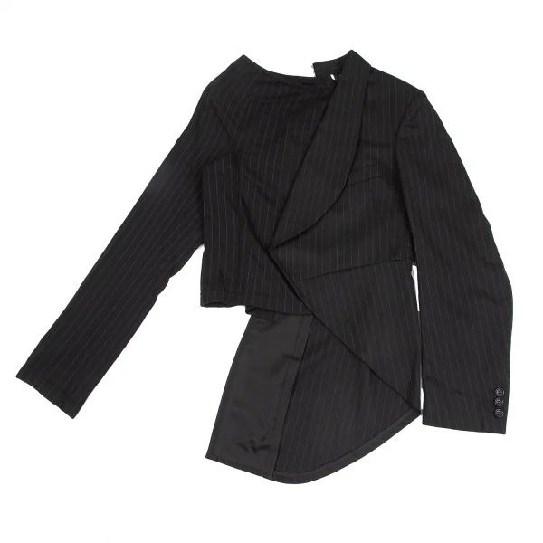 COMME des GARCONS Striped Asymmetry Pullover Jacket K-130461_002