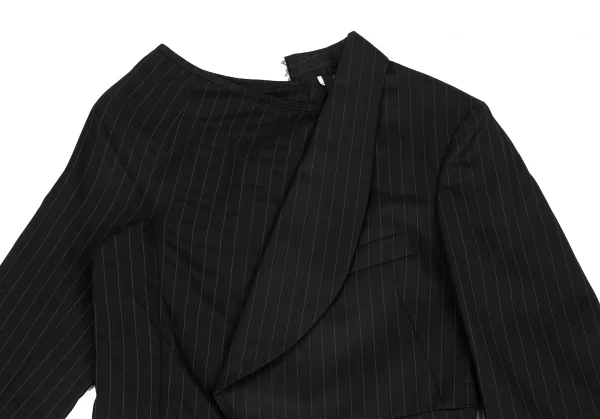 COMME des GARCONS Striped Asymmetry Pullover Jacket K-130461_003