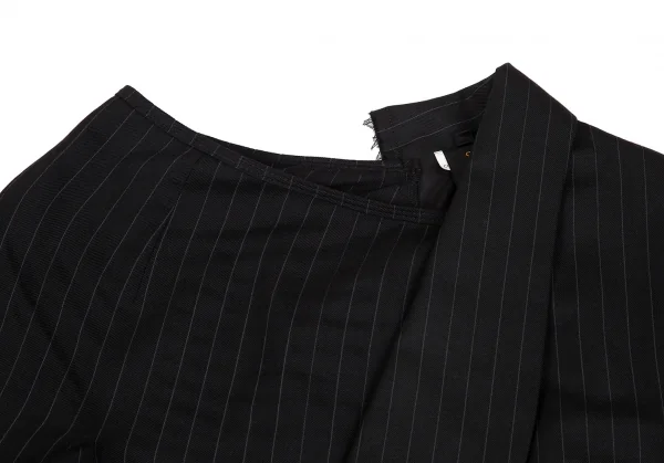 COMME des GARCONS Striped Asymmetry Pullover Jacket K-130461_004