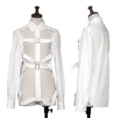 COMME des GARCONS Cutting Belted Long Sleeve Shirt