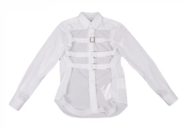 COMME des GARCONS Cutting Belted Long Sleeve Shirt K-130464_002