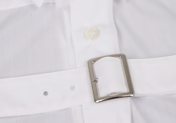 COMME des GARCONS Cutting Belted Long Sleeve Shirt K-130464_004