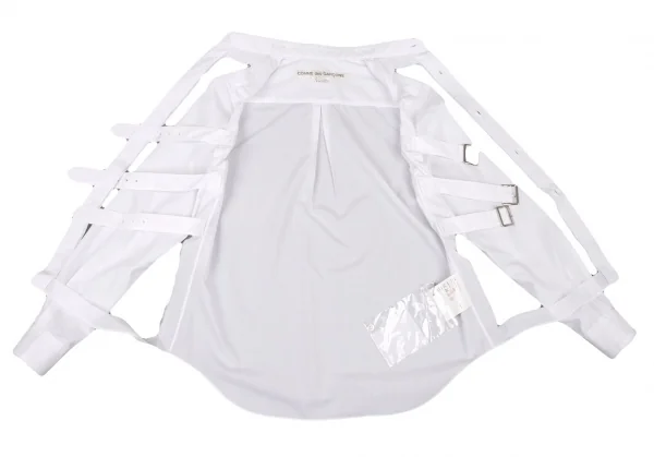 COMME des GARCONS Cutting Belted Long Sleeve Shirt K-130464_010