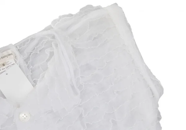 COMME des GARCONS  Lame Nylon Chiffon Sleeveless Blouse K-130465_005