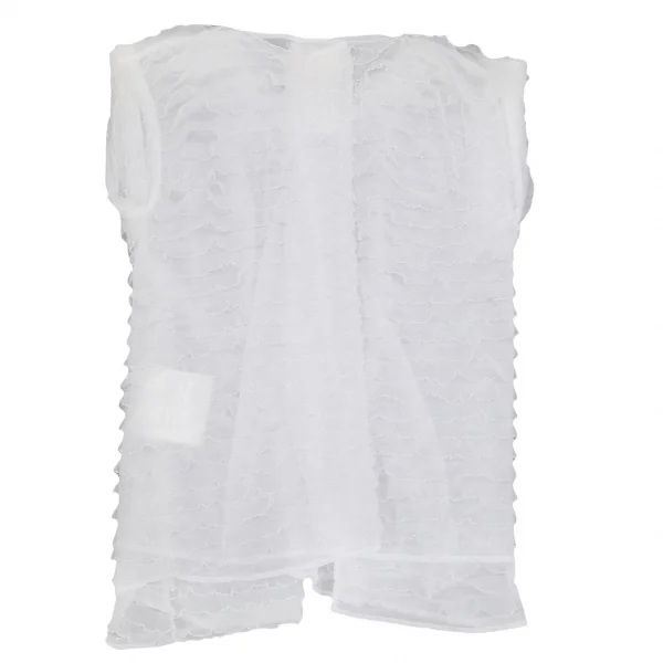 COMME des GARCONS  Lame Nylon Chiffon Sleeveless Blouse K-130465_008