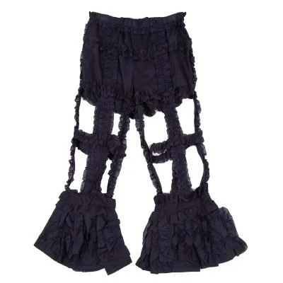 COMME des GARCONS Cotton Poly Frills Tape Pants