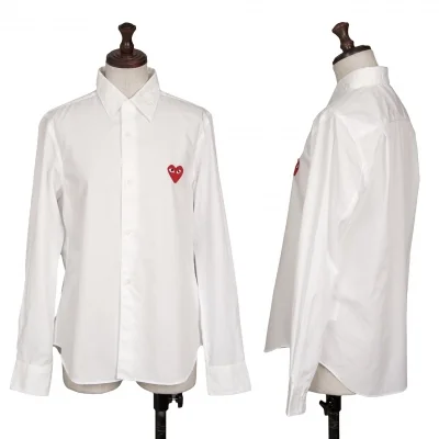 PLAY COMME des GARCONS Heart Wappen Long Sleeve Shirt