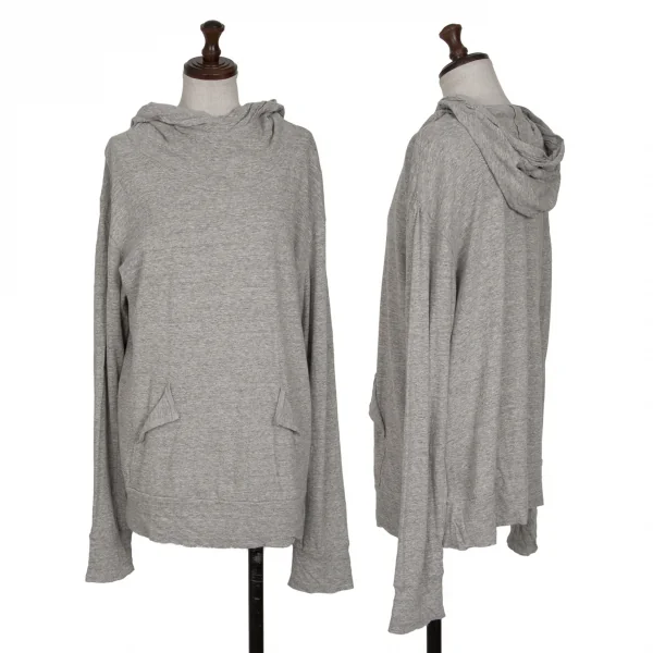 ファイナルホームFINAL HOE コットンフロントポケットフーディーカットソー グレーM K-130485_001