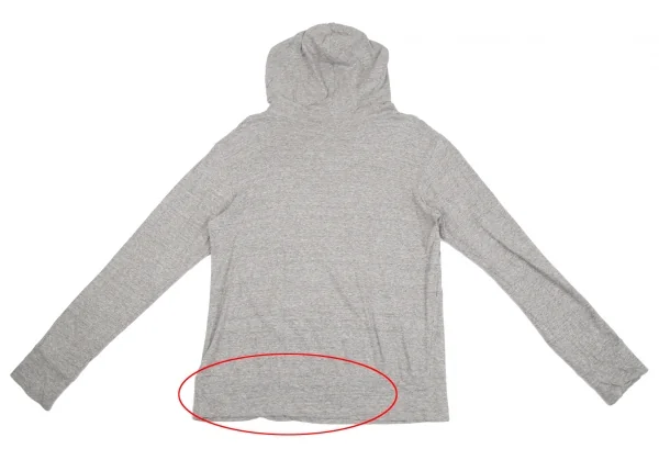 ファイナルホームFINAL HOE コットンフロントポケットフーディーカットソー グレーM K-130485_011