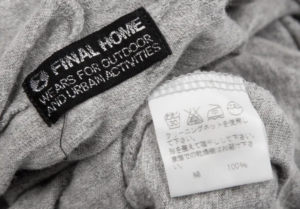 ファイナルホームFINAL HOE コットンフロントポケットフーディーカットソー グレーM K-130485_015