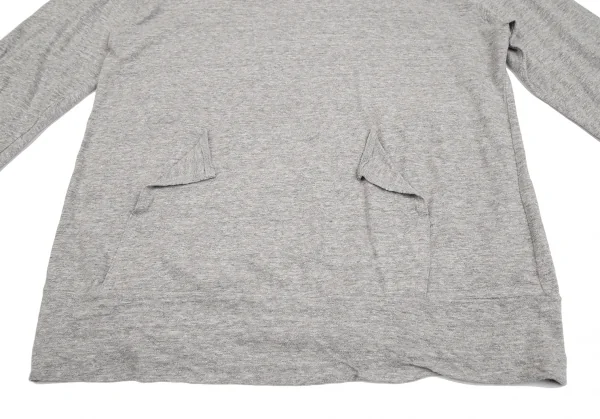 ファイナルホームFINAL HOE コットンフロントポケットフーディーカットソー グレーM K-130485_008