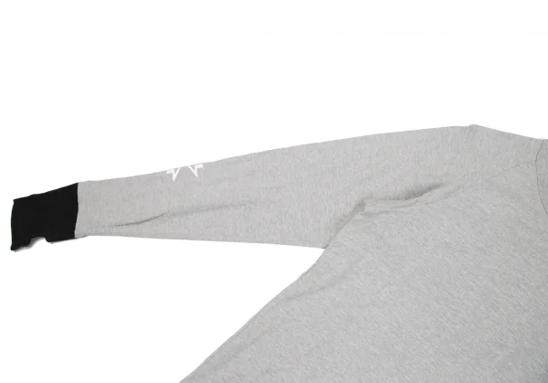 ファイナルホームFINAL HOME コットンホールスリーブ切替ロゴカットソー グレー3 K-130487_004