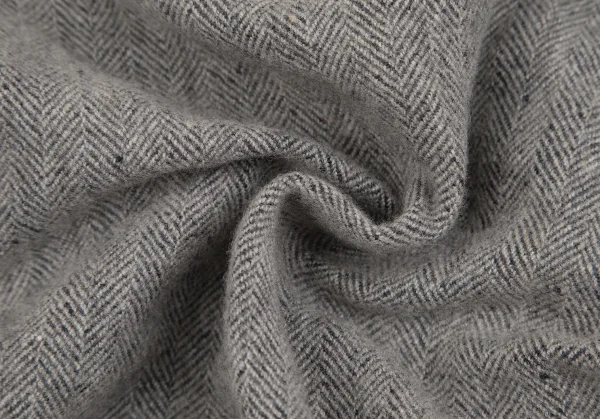 カバンドズッカCABANE de ZUCCA リネンウールヘリンボーンワイドパンツ グレーM K-130490_010