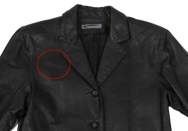 ISSEY MIYAKE Mural Emboss Sheep Leather Jacket K-130532_003