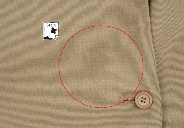 イッセイミヤケISSEY MIYAKE ノーカラーラグランスリーブジャケット ベージュM位 K-130560_004