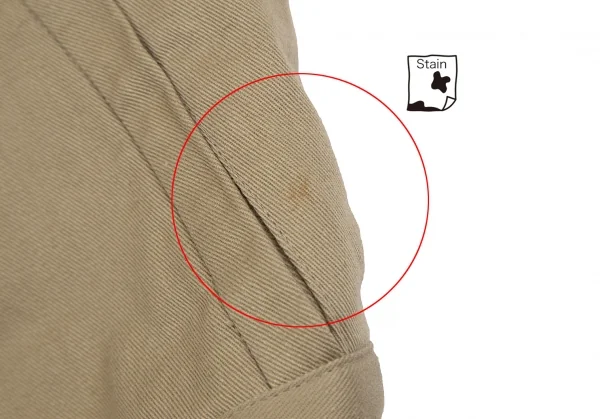 イッセイミヤケISSEY MIYAKE ノーカラーラグランスリーブジャケット ベージュM位 K-130560_010