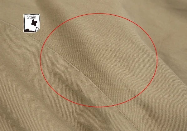 イッセイミヤケISSEY MIYAKE ノーカラーラグランスリーブジャケット ベージュM位 K-130560_017