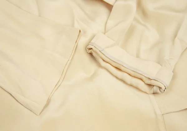 イッセイミヤケISSEY MIYAKEシルクカシュクールコート ベージュM K-130567_008