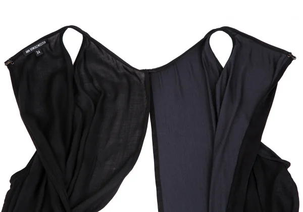ANN DEMEULEMEESTER Sleeveless Wrap Dress K-130643_017
