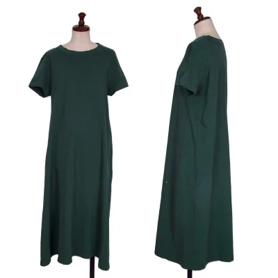 45R Dyed Cotton Long T-Shirt Dress