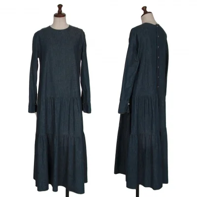 45R Dungaree Denim Dress