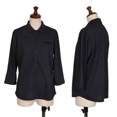 Mademoiselle NON NON Logo Embroidery Polo Shirt