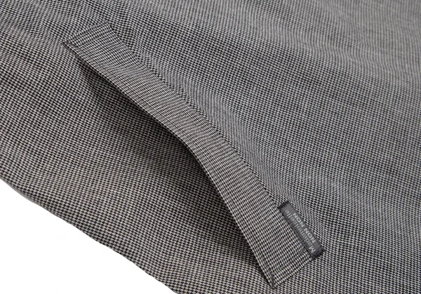 Mademoiselle NON NON Cotton Linen Houndstooth Coat K-130666_010