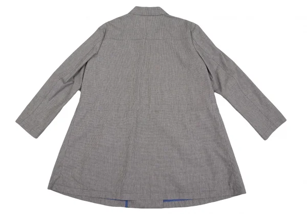 Mademoiselle NON NON Cotton Linen Houndstooth Coat K-130666_014