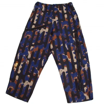 Y-3 Poly Nylon Zip Design Camouflage Jacquard Pants