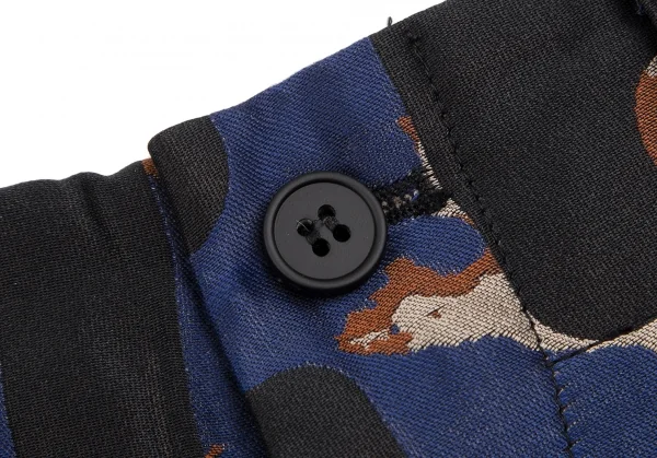 Y-3 Poly Nylon Zip Design Camouflage Jacquard Pants K-130682_003